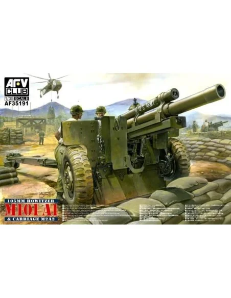 105mm Howitzer M101 A1 Carriage M2 A2, 1/35 - AFV-Club AF35191