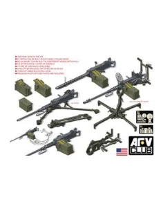U.S. M2HB .50 Cal Machine Gun Set, 1/35 - AFV-Club AF35246