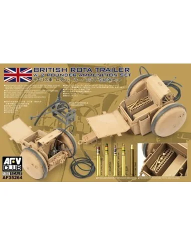 WW2 British Rota trailer W/2 Pounder Amm, 1/35 - AFV-Club AF35264