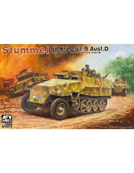 Stummel Sd.Kfz.251/9 Ausf.D 7, 5cm KwK37, 1/35 - AFV-Club AF35278
