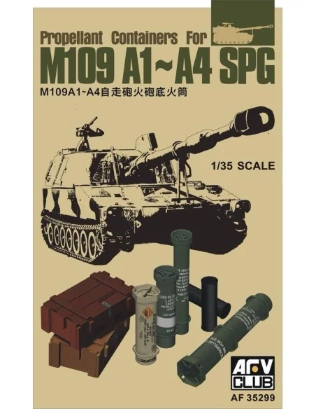 Propellant Containers for M109 A1-A4 SPG, 1/35 - AFV-Club AF35299