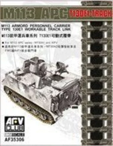 M113 APC T130E1 Workable Track Link, 1/35 - AFV-Club AF35306