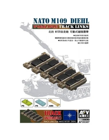 Workable tracks for M109 NATO Diehl, 1/35 - AFV-Club AF35307
