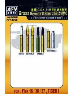 8, 8 cm L/56 AMMUNITION, 1/48 - AFV-Club AF48005
