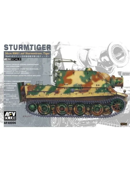 Sturmtiger 38cm RW61 auf Sturmmörser, 1/48 - AFV-Club AF48006