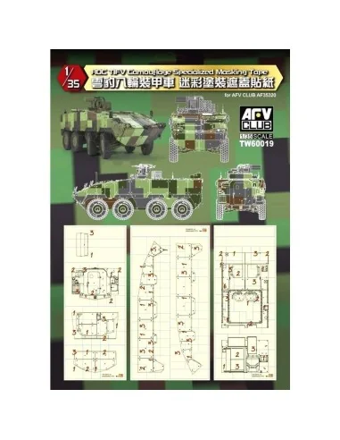 ROC Tifv Camouflage Specialized Masking Tape, 1/35 - AFV-Club TW60019