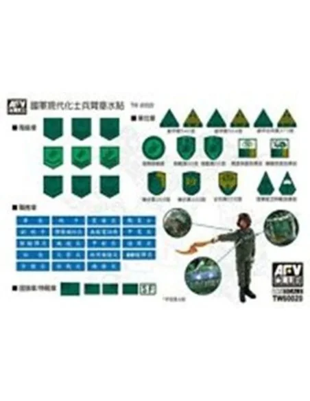 ROC MODERN MILITARY ARMBAND DECAL, 1/35 - Hobby Fan TW60020