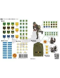 ROC ARMY 1960-2000 MILITARY ARMBAND DECAL, 1/35 - Hobby Fan TW60021