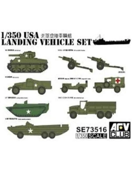 US WW2 Vehicle Set, 1/350 - AFV-Club SE73516