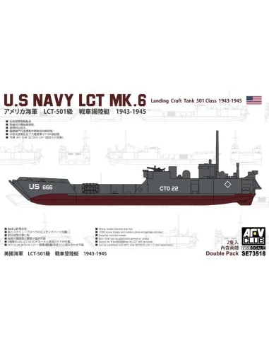U.S. Navy LCT MK.6 landing Craft Tank 501 Class 1943-1945, 1/350 - ...