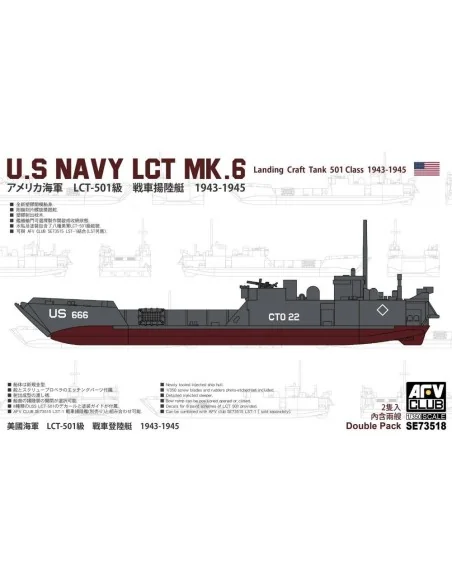 U.S. Navy LCT MK.6 landing Craft Tank 501 Class 1943-1945, 1/350 - ...