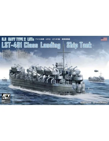 U.S. Navy Type 2 LSTs LST-491 Class Landing Ship Tank, 1/350 - AFV-...