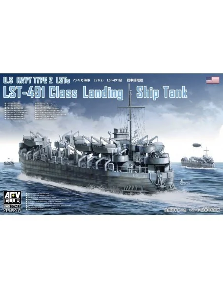 U.S. Navy Type 2 LSTs LST-491 Class Landing Ship Tank, 1/350 - AFV-...