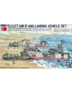 R.O.C. Navy LCT MK.6 and Landing Vehicle Set, 1/350 - AFV-Club SE73...