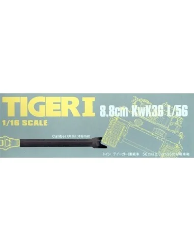 Tigeri 8.8cm KwK36 L/56 Caliber: 6mm, 1/16 - Hobby Fan HF026