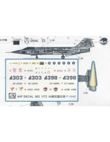 Conversion Kit for RF104G LOROP, 1/72 - Hobby Fan HF052