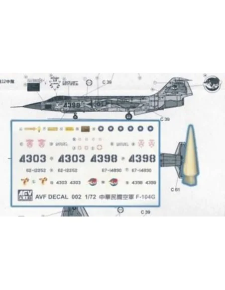 Conversion Kit for RF104G LOROP, 1/72 - Hobby Fan HF052