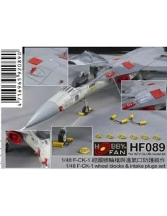 F-CK-1 Wheel blocks & intake plugs set, 1/48 - Hobby Fan HF089