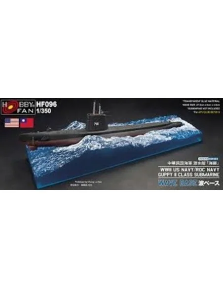 WAVE BASE WW II GUPPY II CLASS SUBMARINE WAVE BASE for SE73513, 1/3...