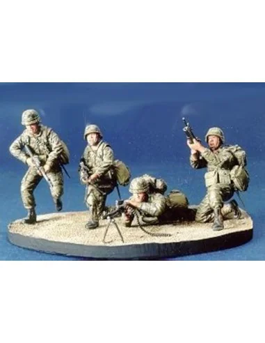 R.O.C. Marine Team- 4 Figures with Base, 1/35 - Hobby Fan HF512