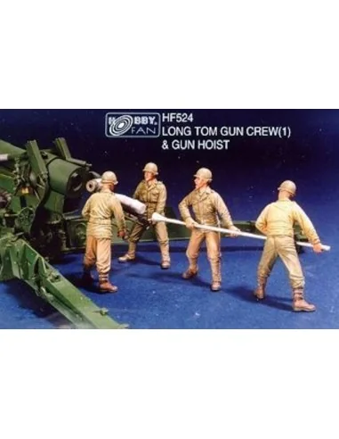 Long Tom Gun Crew(1) & Gun Hoist, 1/35 - Hobby Fan HF524