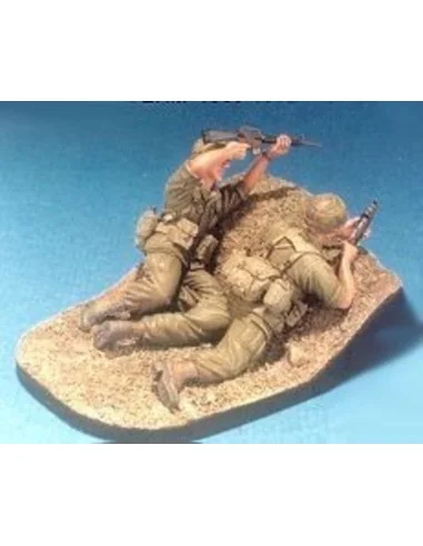 Fire team 1969-1972 2 Figures w/Base, 1/35 - Hobby Fan HF540