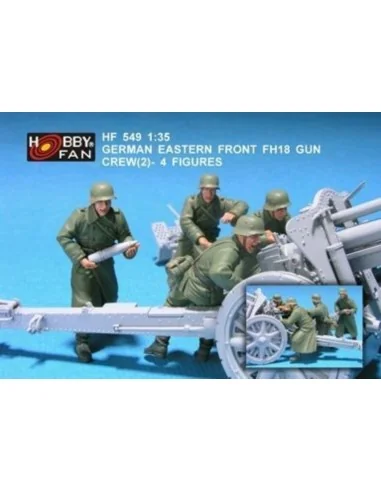 German eastern front FH18 gun crew(2)-4F, 1/35 - Hobby Fan HF549