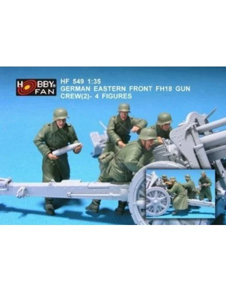 German eastern front FH18 gun crew(2)-4F, 1/35 - Hobby Fan HF549