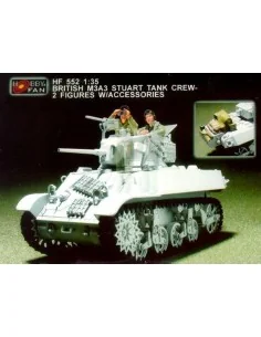 Brit. M3A3 Stuart tank crew- 2F. w/Acc., 1/35 - Hobby Fan HF552
