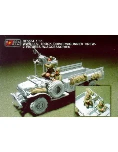 WWII U.S. Truck Drivers/Gunner crew/2fig, 1/35 - Hobby Fan HF554