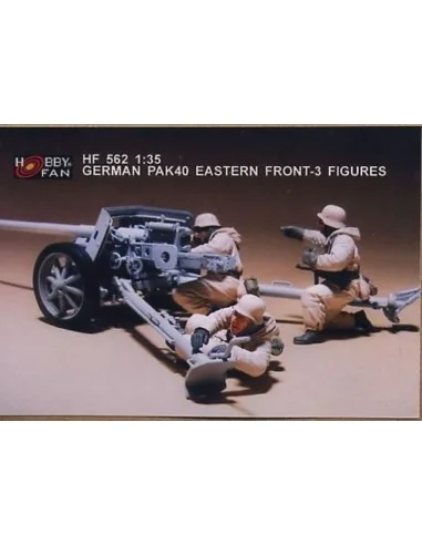 German Pak40 eastern front- 3 Figures, 1/35 - Hobby Fan HF562