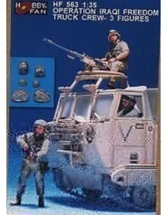 Operation Iraqi freedom truck Crew- 3Fig, 1/35 - Hobby Fan HF563