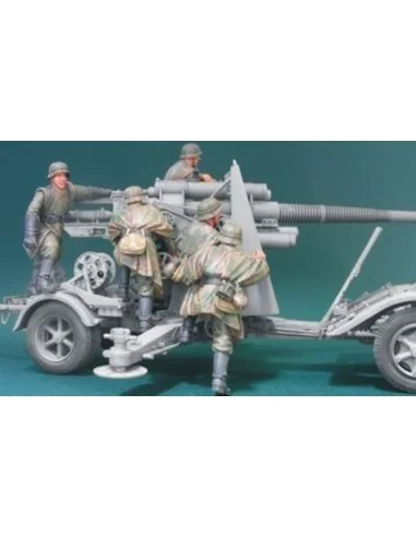 8.8cm Flak Crew set 3 eastern front 5Fig, 1/35 - Hobby Fan HF571