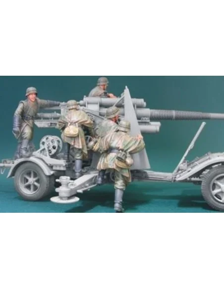 8.8cm Flak Crew set 3 eastern front 5Fig, 1/35 - Hobby Fan HF571