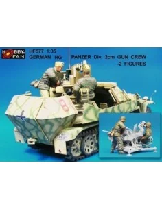 German HG Panzer Div.2cm Gun Crew- 2 Fig, 1/35 - Hobby Fan HF577