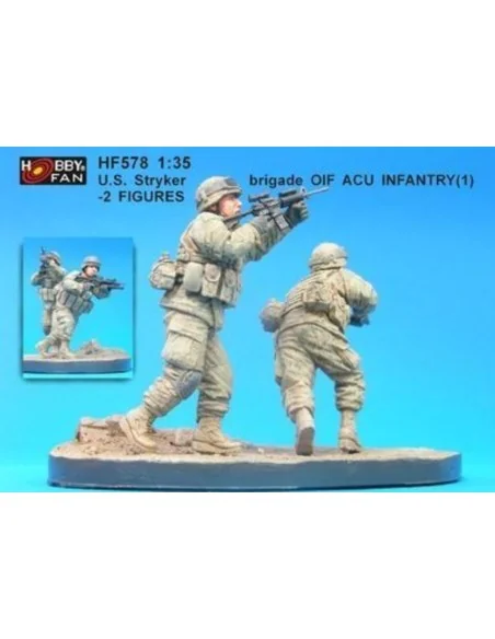 U.S. Stryker brigade(1) infantry- 2 Fig., 1/35 - Hobby Fan HF578