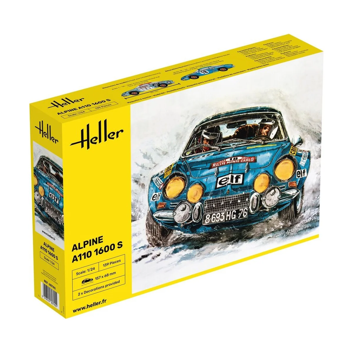 Alpine A110 (1600S), 1/24 - Heller 80745 Alpine A110 (1600S), 1/24 - Heller 80745