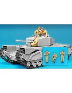 British Churchill Tank crew alamein/3fig, 1/35 - Hobby Fan HF584