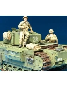 Brit. Infan. riding w/Churchill Tank /2F, 1/35 - Hobby Fan HF592