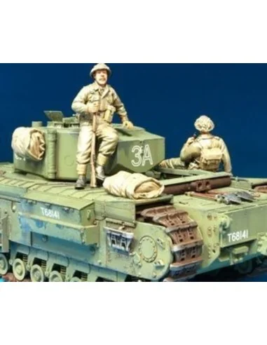 Brit. Infan. riding w/Churchill Tank /2F, 1/35 - Hobby Fan HF592