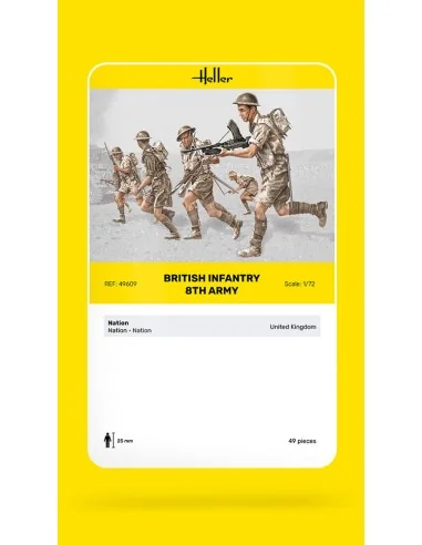 Britische Infanterie 8. Armee, 1/72 - Heller 49609