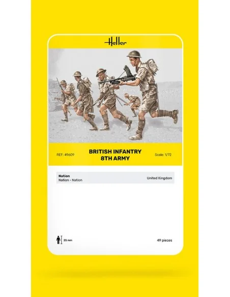Britische Infanterie 8. Armee, 1/72 - Heller 49609