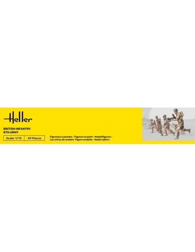 Britische Infanterie 8. Armee, 1/72 - Heller 49609