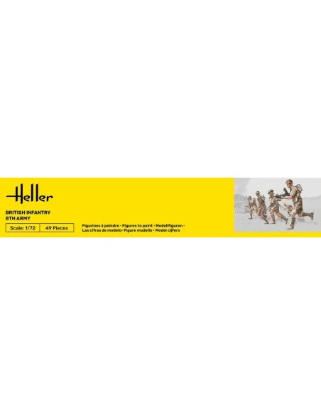 Britische Infanterie 8. Armee, 1/72 - Heller 49609
