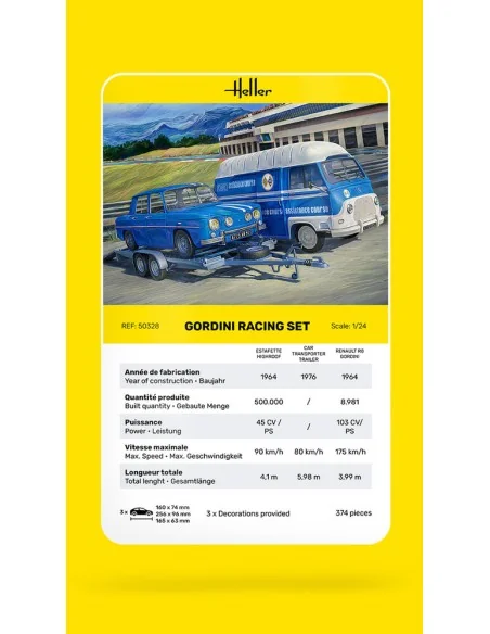 Gordini Racing Set, 1/24 - Heller 50328