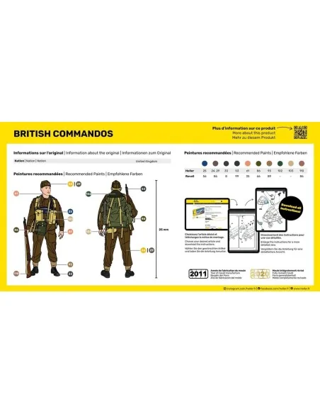 Britische Kommandotruppen, 1/72 - Heller 49632