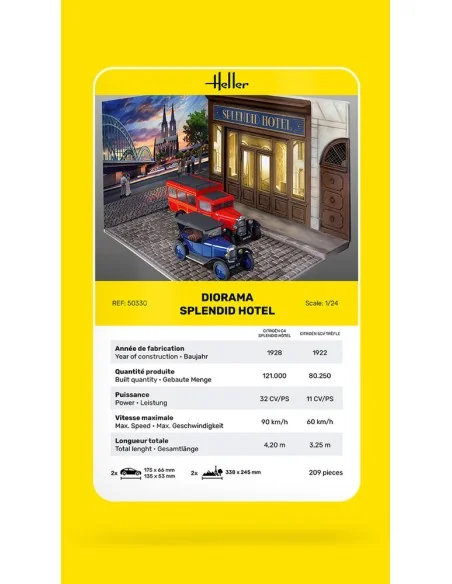 Diorama Splendid Hotel, 1/24 - Heller 50330