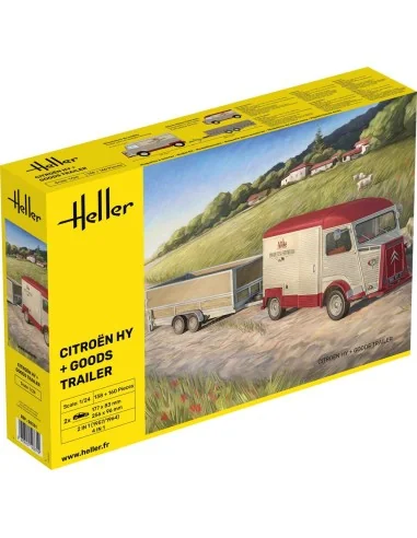 Citroen HY + Goods Trailer, 1/24 - Heller 50331
