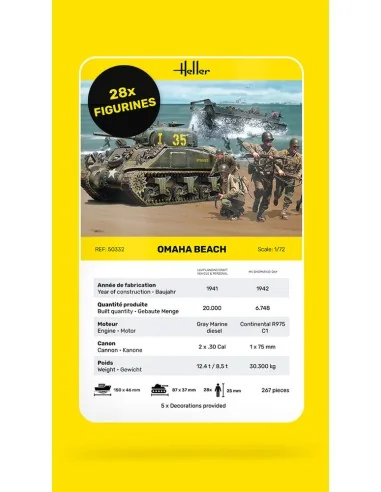Omaha Beach, 1/72 - Heller 50332