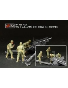 WWII U.S. Army gun crew (set 1 / 4 fig.), 1/35 - Hobby Fan HF708
